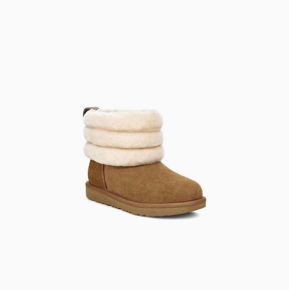 UGG Fluff Mini Quilted - Boots Barn - Brune (NO-L820)